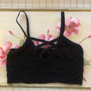 CrissCross Black Bralette